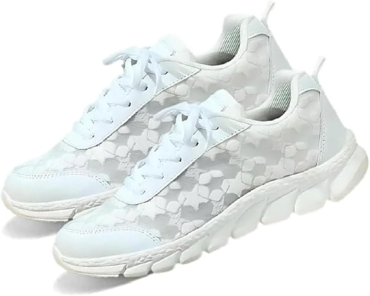 2024 New Women's Luxurious Orthopedic Sneakers, Hollow Breathable Mesh Shoes, Comfortable Hollow Running Shoes