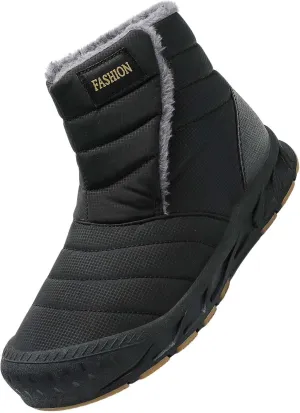 Ankle Snow Boots Men Women High Top Fashion Casual Trainers Winter Padded Thick Rubber Sole Waterproof Outdoor Shoes