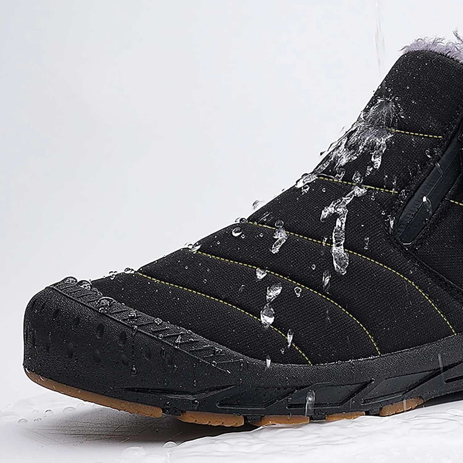 Ankle Snow Boots Men Women High Top Fashion Casual Trainers Winter Padded Thick Rubber Sole Waterproof Outdoor Shoes