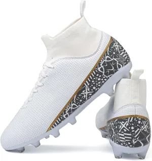 ASoftLand Soccer Cleats Mens Women Soccer Shoes for Big Boy AG/TF