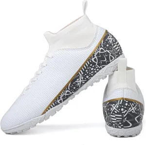 ASoftLand Soccer Cleats Mens Women Soccer Shoes for Big Boy AG/TF