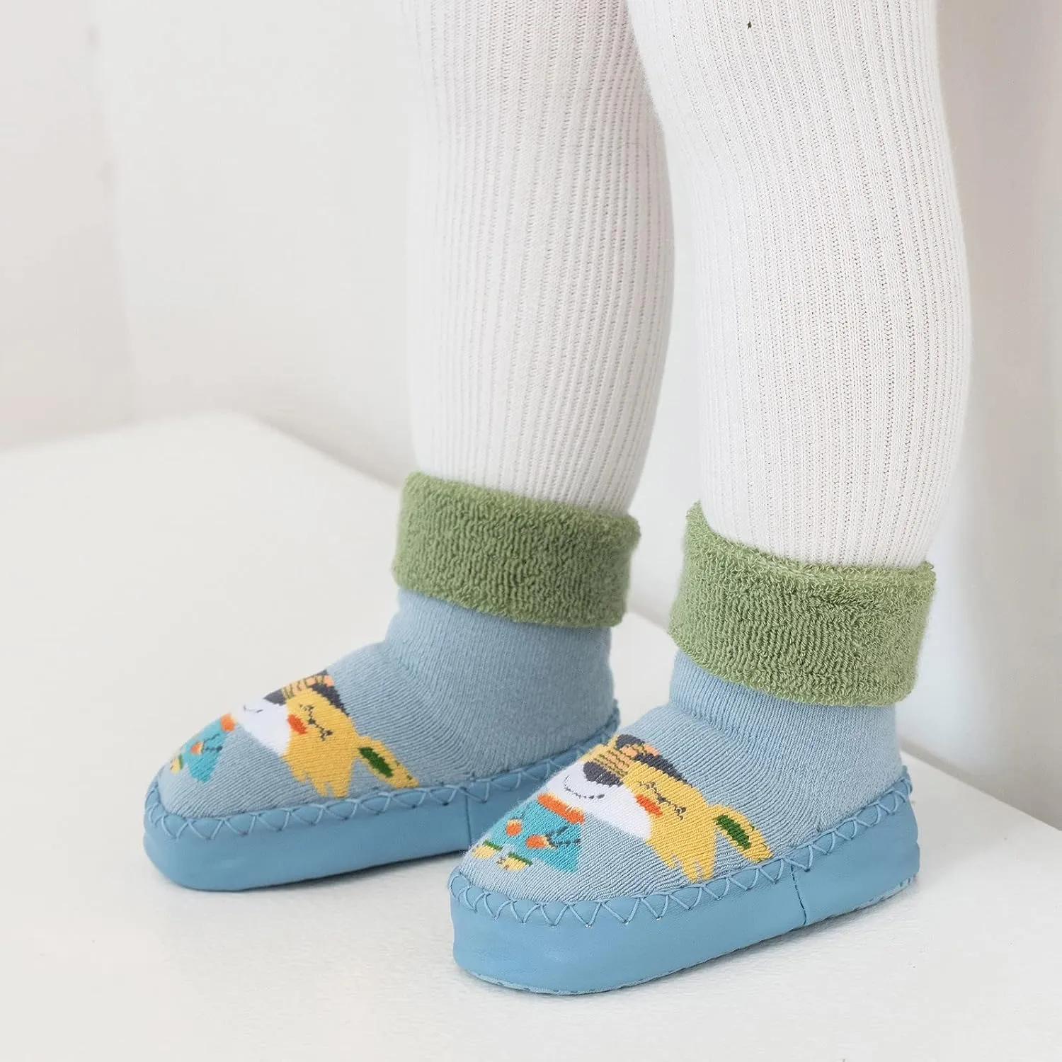 Baby Girl Shoes,Autumn Winter Baby Shoes Cute Rabbit Bear Cartoon Children Cotton Warm Soft Non Slip Floor Boots