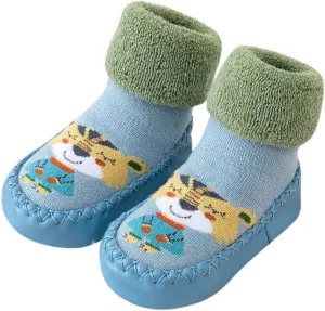 Baby Girl Shoes,Autumn Winter Baby Shoes Cute Rabbit Bear Cartoon Children Cotton Warm Soft Non Slip Floor Boots