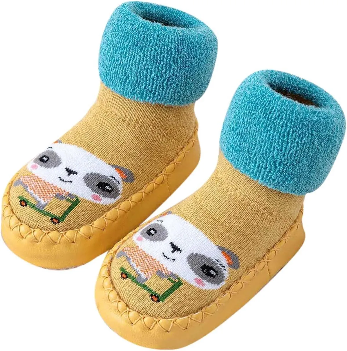 Baby Girl Shoes,Autumn Winter Baby Shoes Cute Rabbit Bear Cartoon Children Cotton Warm Soft Non Slip Floor Boots