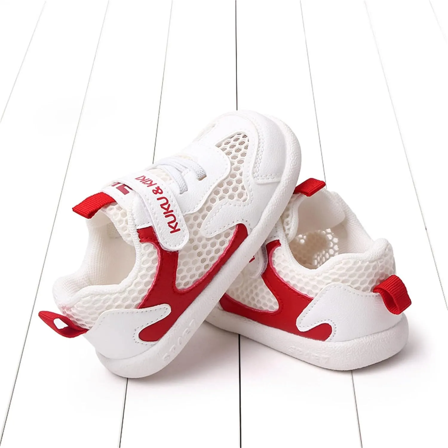 Baby Shoes Toddler Boys Girls Lightweight Fashion Shoes Kids Non-Slip Breathable Slip on Sneakers Tennis Shoes