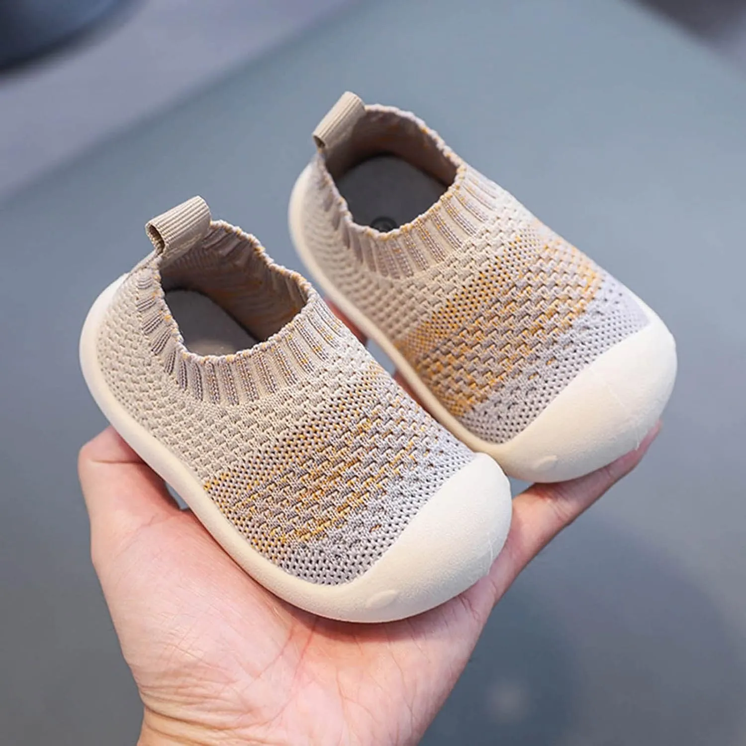 Baby Sneakers Girls Boys Lightweight Breathable Mesh First Walkers Shoes Warm Elastic Sock Shoes Indoor Outdoor