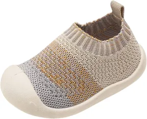 Baby Sneakers Girls Boys Lightweight Breathable Mesh First Walkers Shoes Warm Elastic Sock Shoes Indoor Outdoor