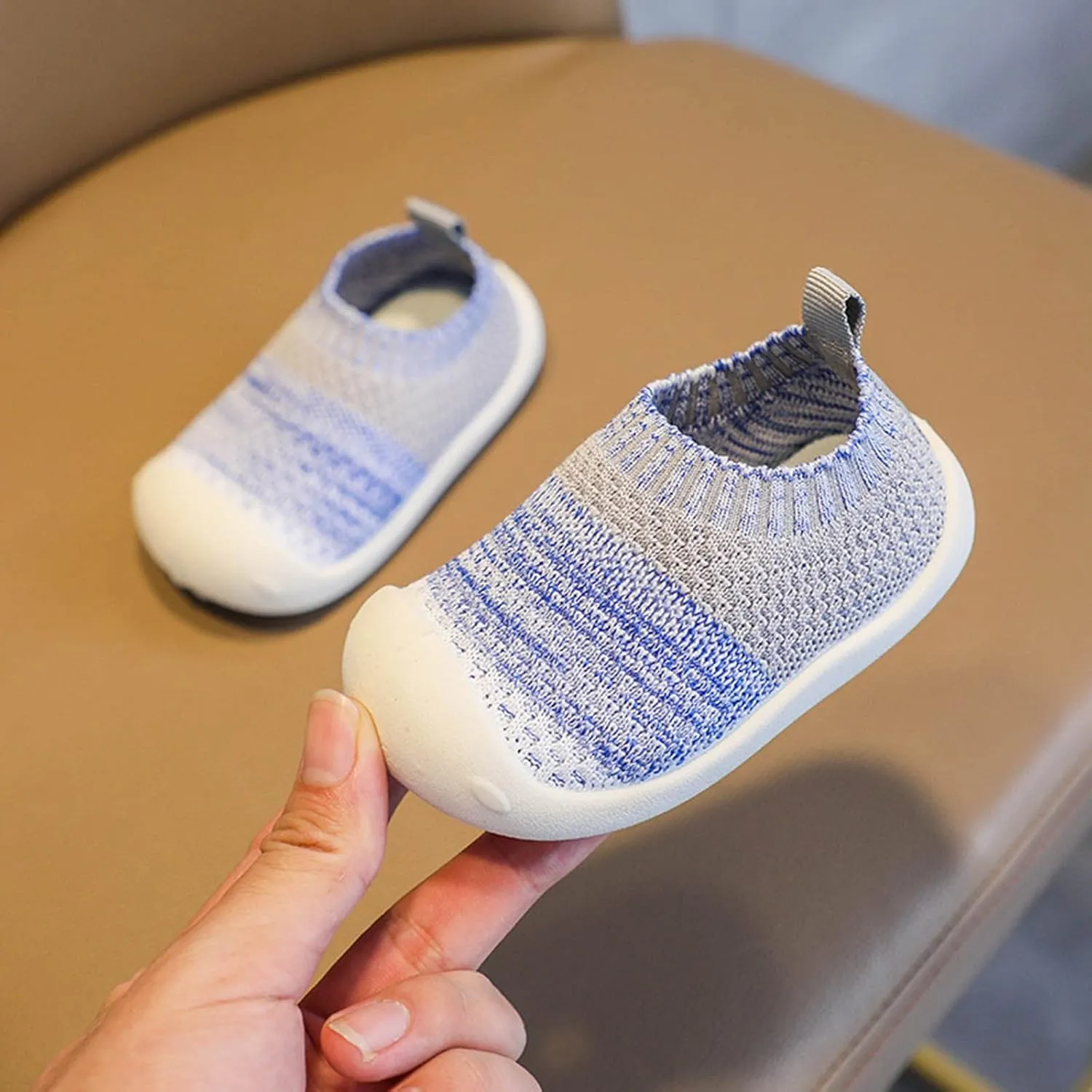 Baby Sneakers Girls Boys Lightweight Breathable Mesh First Walkers Shoes Warm Elastic Sock Shoes Indoor Outdoor
