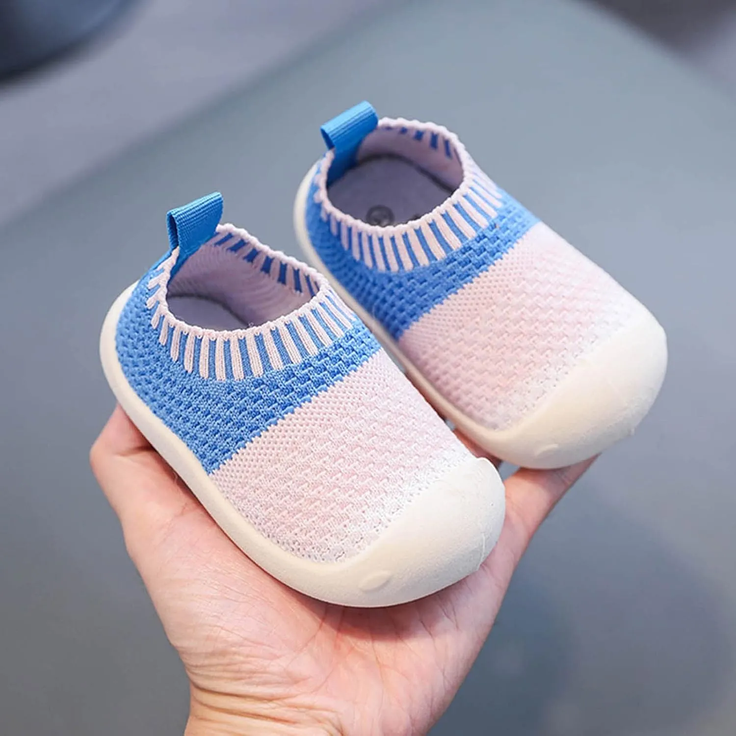 Baby Sneakers Girls Boys Lightweight Breathable Mesh First Walkers Shoes Warm Elastic Sock Shoes Indoor Outdoor