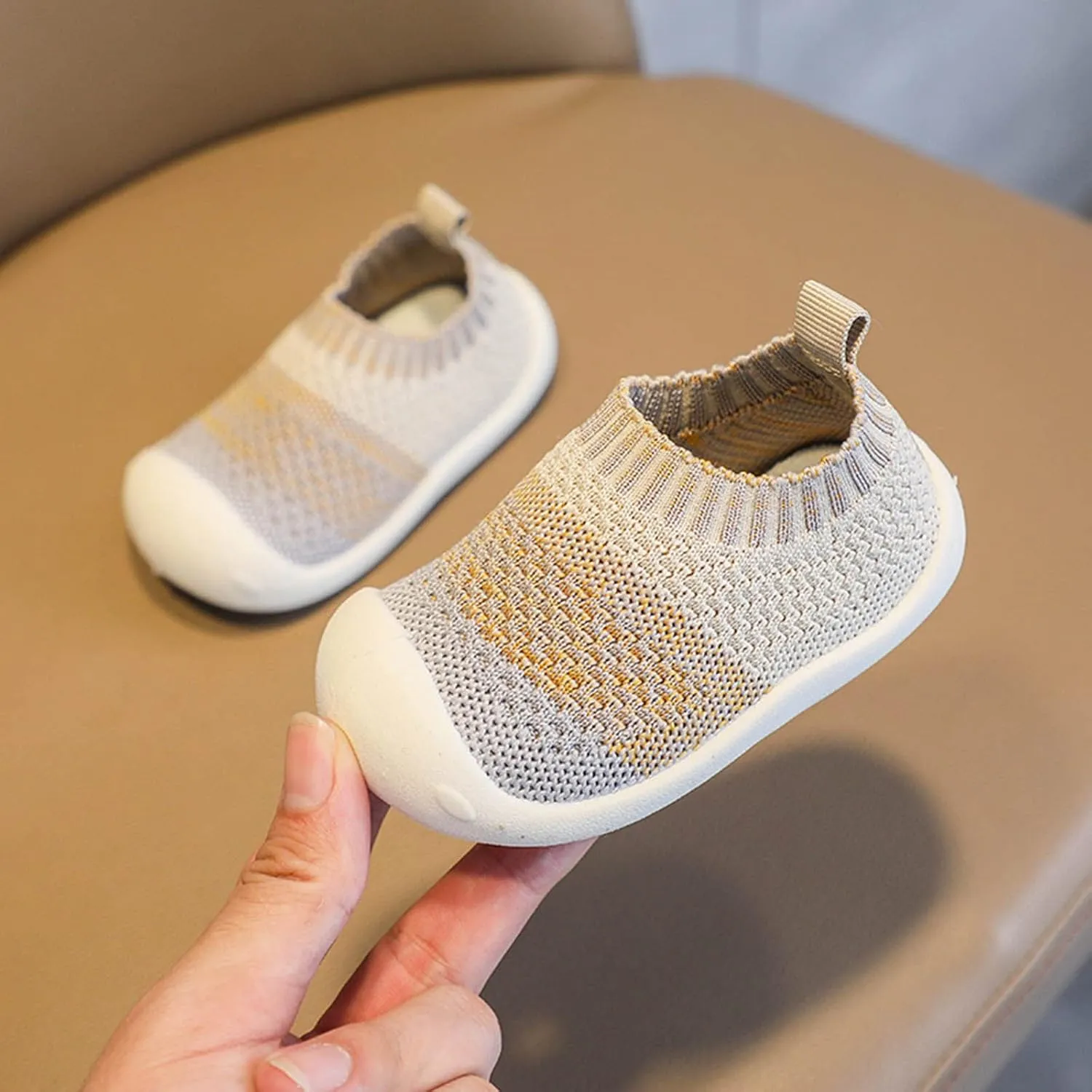 Baby Sneakers Girls Boys Lightweight Breathable Mesh First Walkers Shoes Warm Elastic Sock Shoes Indoor Outdoor