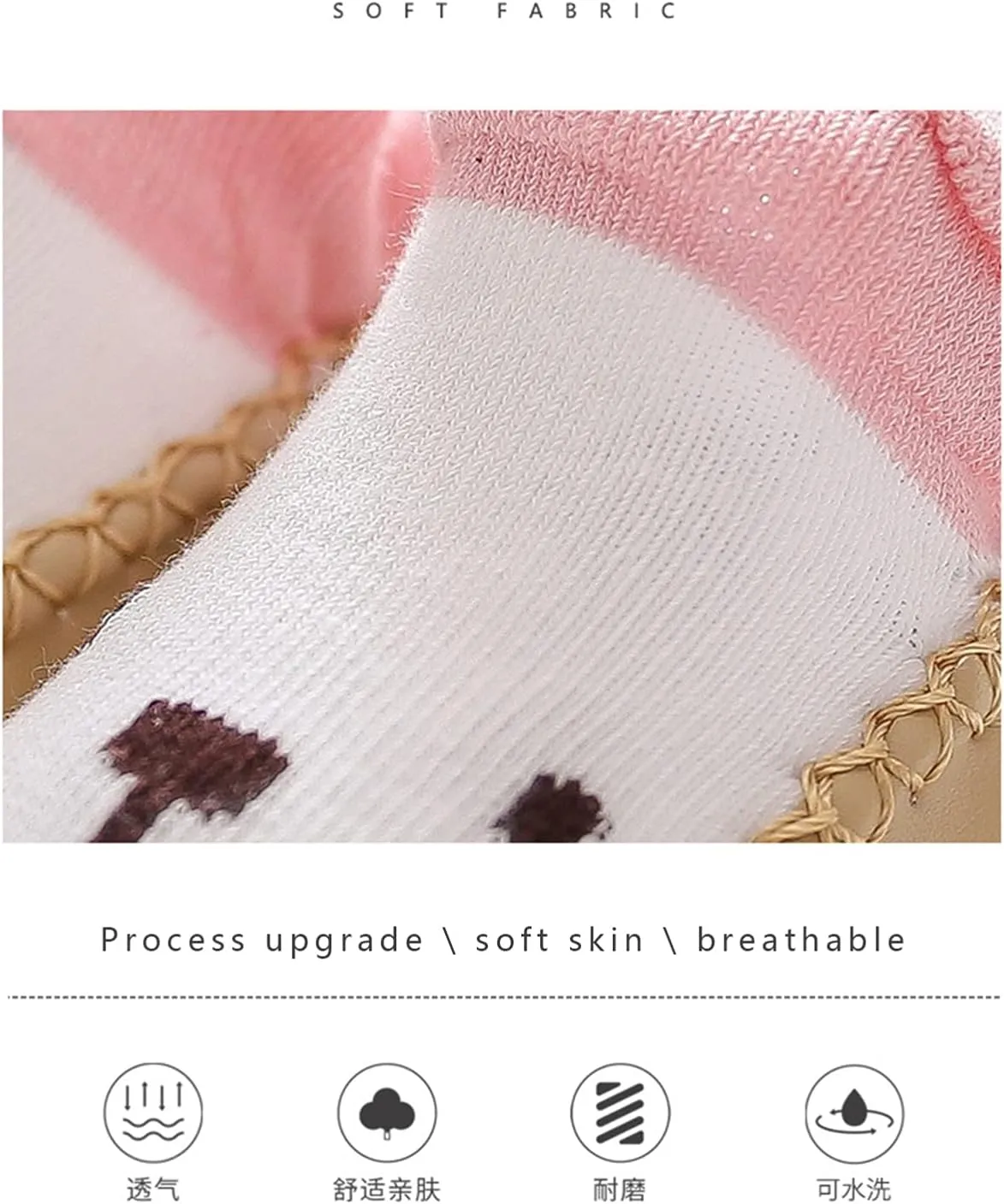 Baby Sock Shoes,Boys Girls Cartoon Shoes First Walking Shoes Non-Slip Socks Kids Floor Shoes White Shoes B