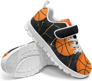 Baseball & Basketball Shoes for Boys Non Slip Little Kids Mesh Athletic Shoes Girls Running Shoes for Casual Wear,Exercise