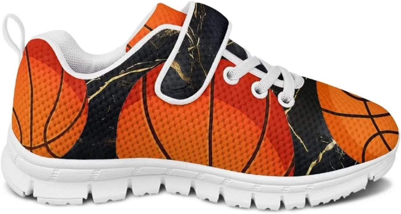 Baseball & Basketball Shoes for Boys Non Slip Little Kids Mesh Athletic Shoes Girls Running Shoes for Casual Wear,Exercise