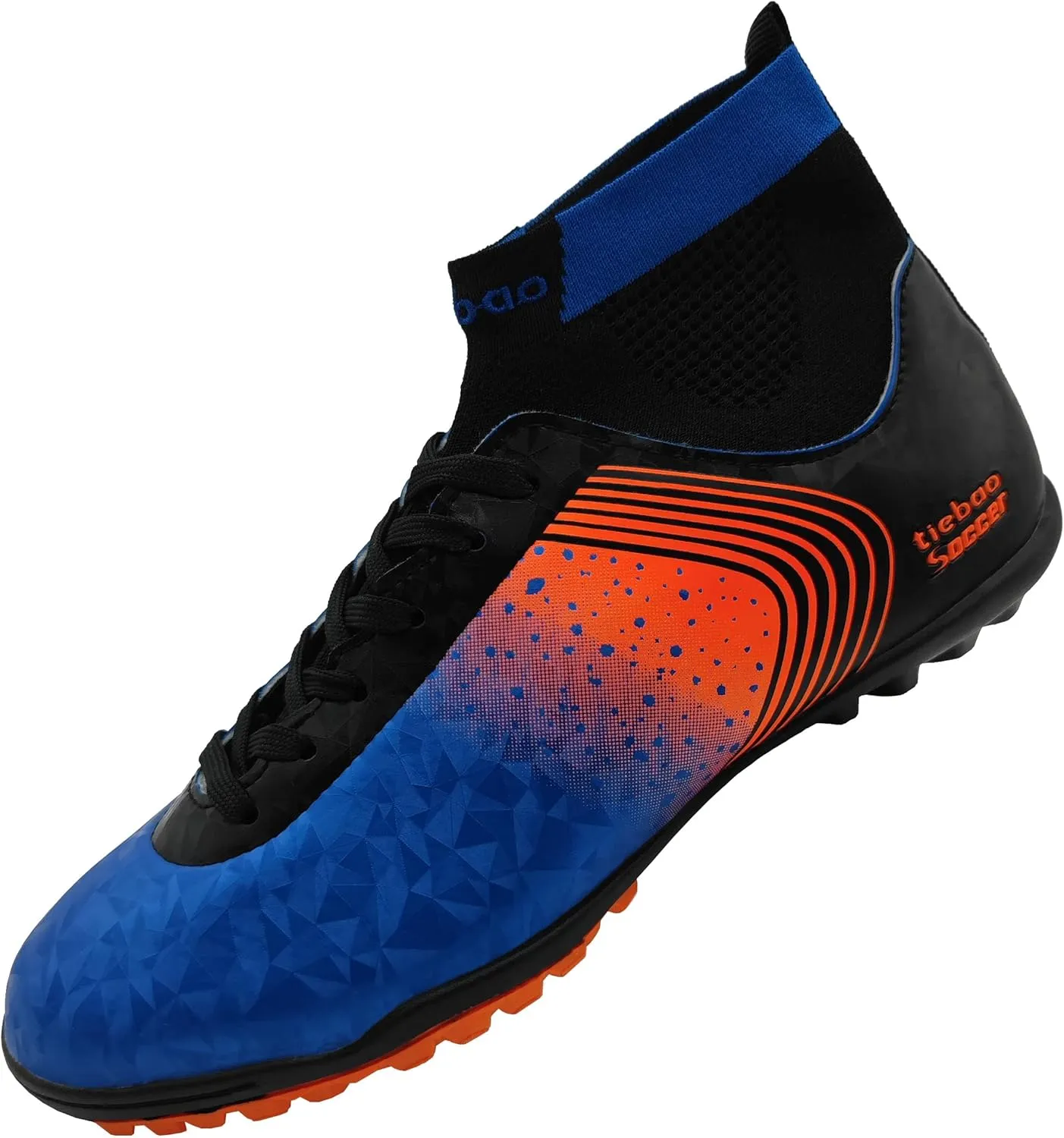Big Kids Soccer Shoes High-top Sock Football Shoes Firm Ground Outdoor Soccer Cleats Athletic Mens