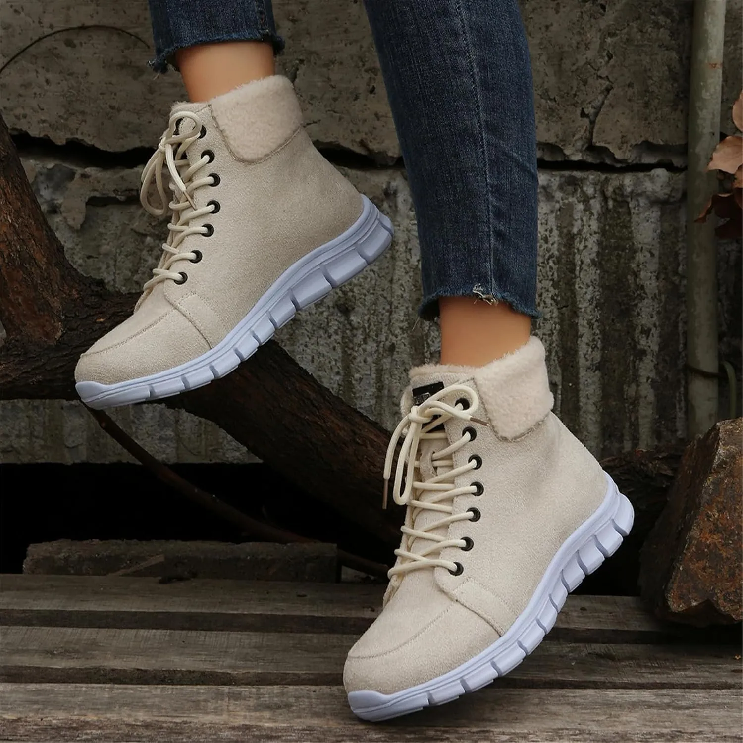 Boots For Women 2024 Ankle Booties Winter Snow Boots Classic Faux Fur Lined Slip On Fashion Casual Warm Loafers Shoes