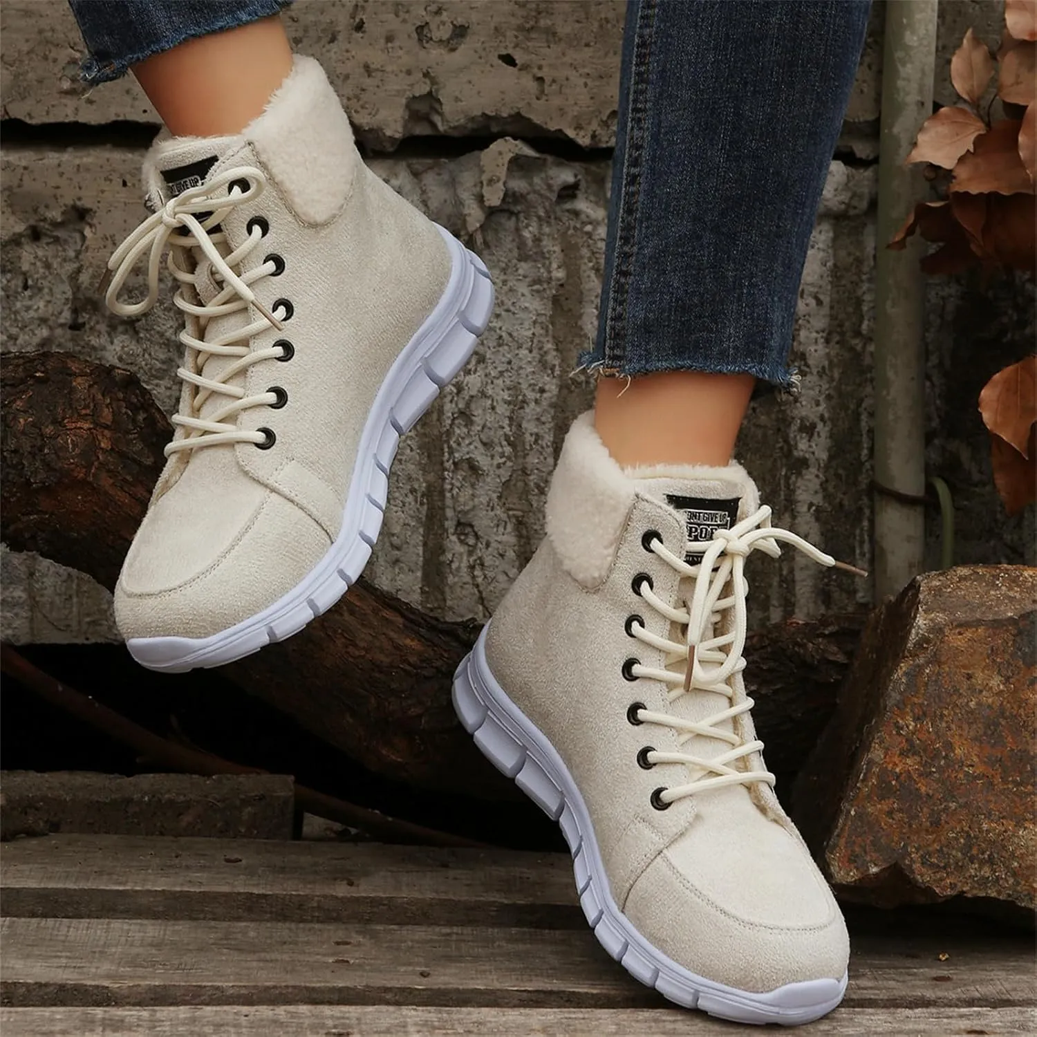 Boots For Women 2024 Ankle Booties Winter Snow Boots Classic Faux Fur Lined Slip On Fashion Casual Warm Loafers Shoes