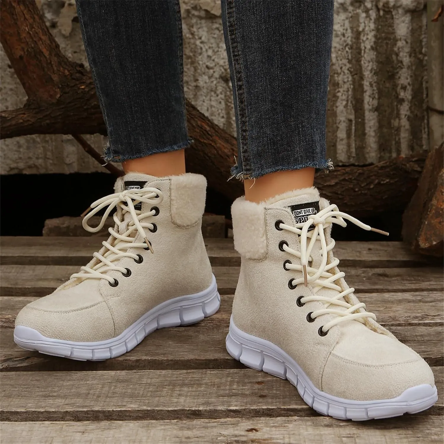Boots For Women 2024 Ankle Booties Winter Snow Boots Classic Faux Fur Lined Slip On Fashion Casual Warm Loafers Shoes