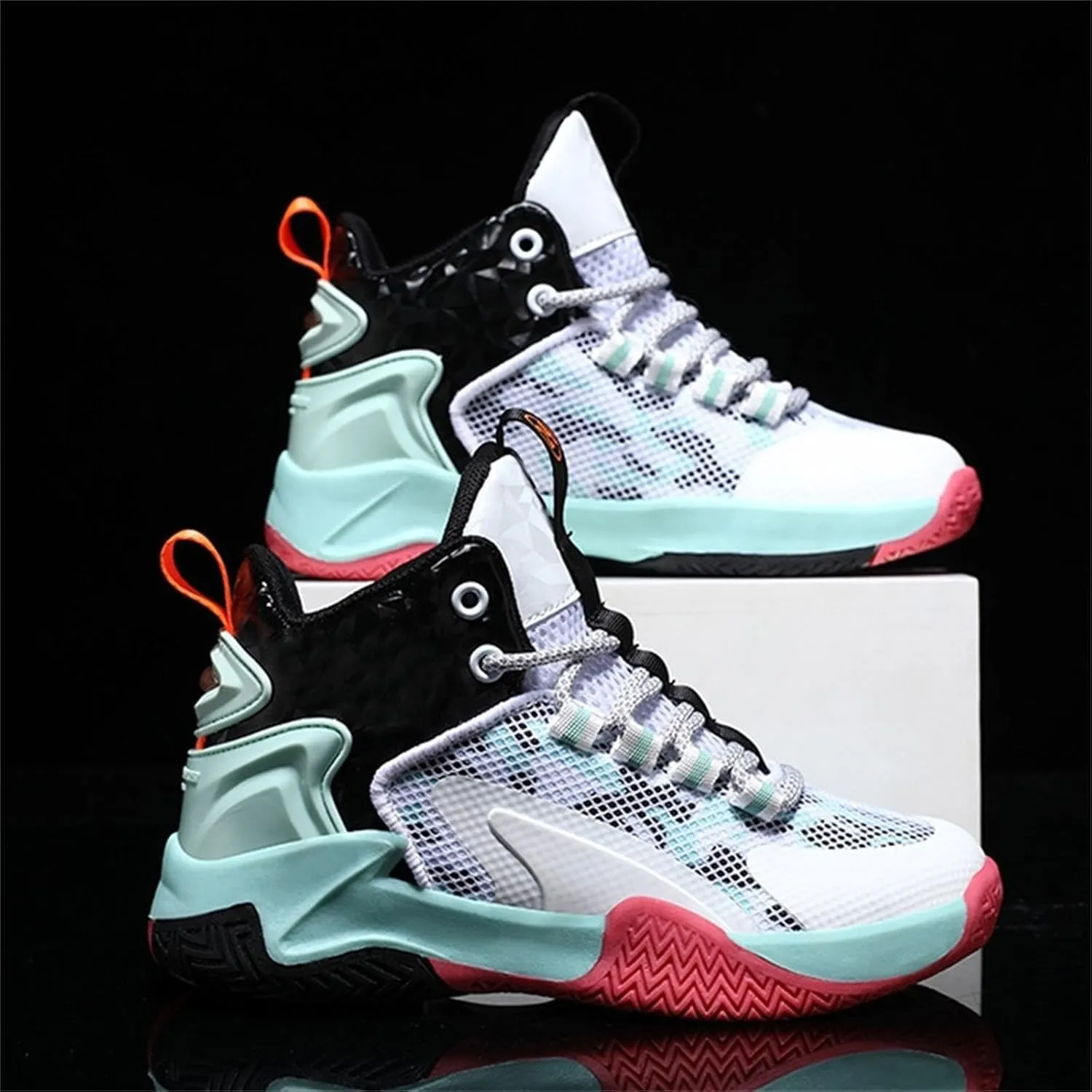 Boys Basketball Shoes Sneakers, Kid Toddler Boys High Top Sneakers, Trainers Breathable Outdoor Athletic Shoes