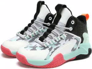 Boys Basketball Shoes Sneakers, Kid Toddler Boys High Top Sneakers, Trainers Breathable Outdoor Athletic Shoes