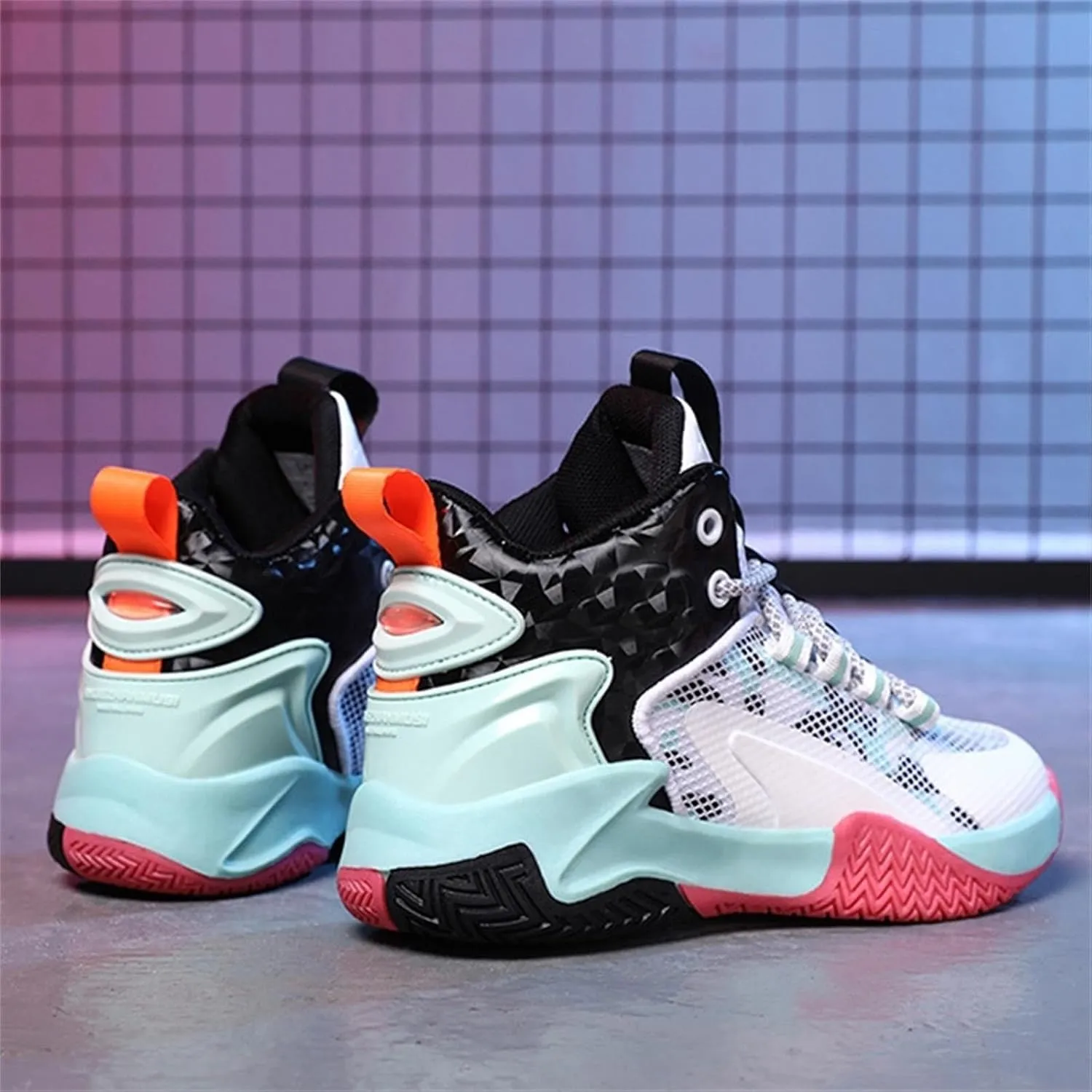 Boys Basketball Shoes Sneakers, Kid Toddler Boys High Top Sneakers, Trainers Breathable Outdoor Athletic Shoes