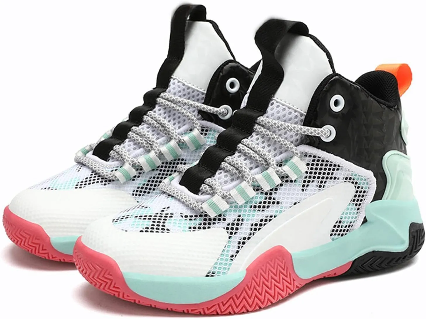 Boys Basketball Shoes Sneakers, Kid Toddler Boys High Top Sneakers, Trainers Breathable Outdoor Athletic Shoes