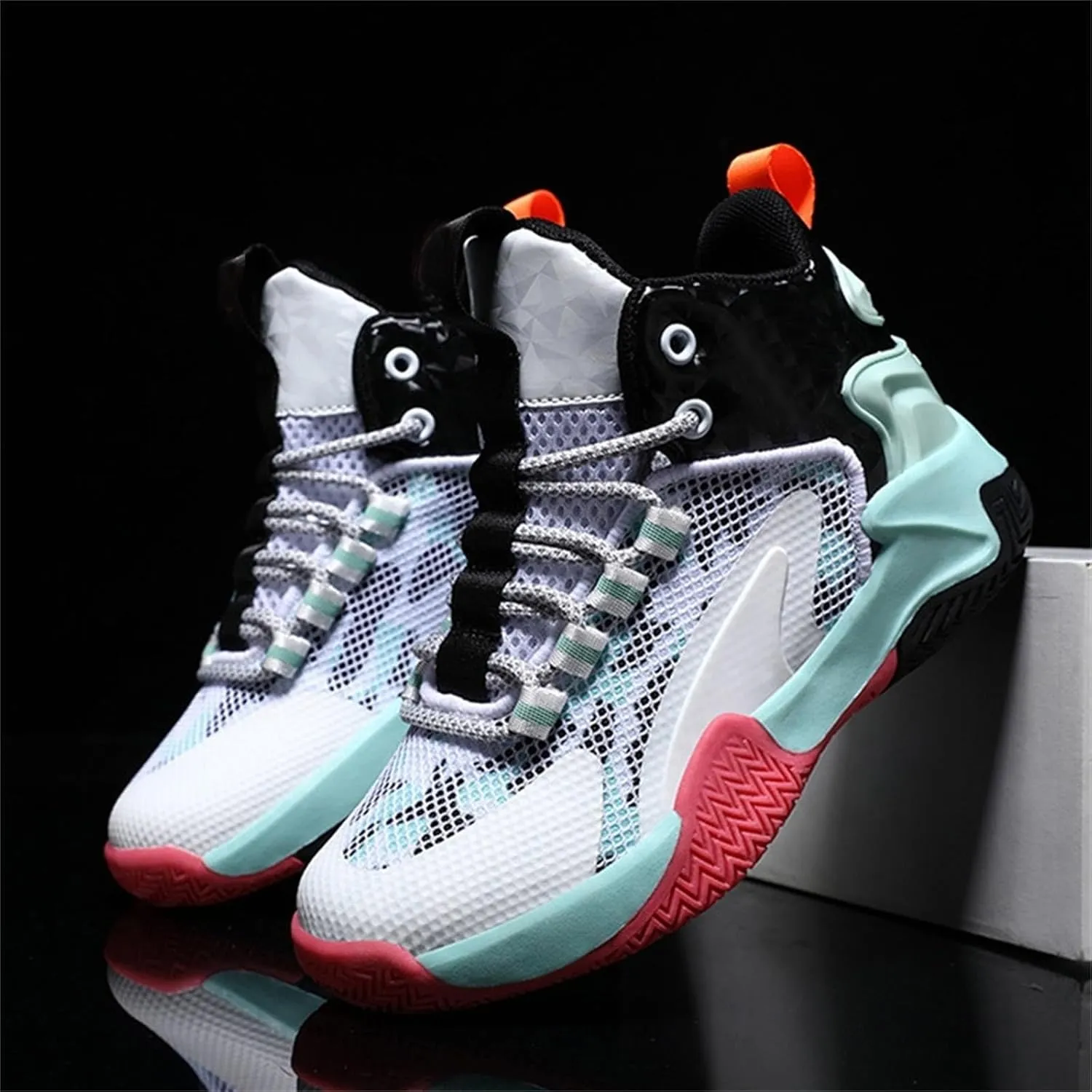 Boys Basketball Shoes Sneakers, Kid Toddler Boys High Top Sneakers, Trainers Breathable Outdoor Athletic Shoes