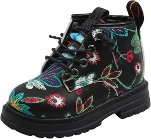 Boy's Girl's Boots Bright Color Toddler Kids Ankle Boots Waterproof Lace Up Casual Outdoor Hiking Ankle Boots