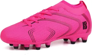 brooman Kids Firm Ground Soccer Cleats Boys Girls Outdoor Football Shoes