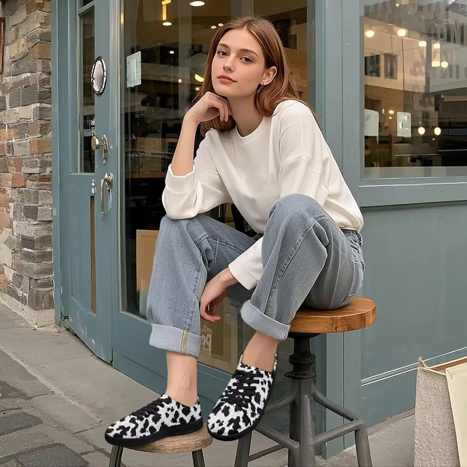 Canvas Shoes Lace-Up Low Top Sneakers Womens Fashion Casual Shoes Walking Comfortable Platform Canvas Sneakers