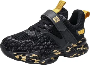 Children Toddler Boys Sneakers Casual Comfortable Breathable Thick Sole Non Slip Lightweight Walking Tennis Shoes