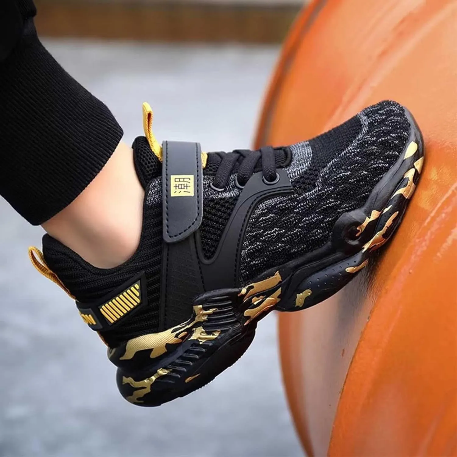 Children Toddler Boys Sneakers Casual Comfortable Breathable Thick Sole Non Slip Lightweight Walking Tennis Shoes