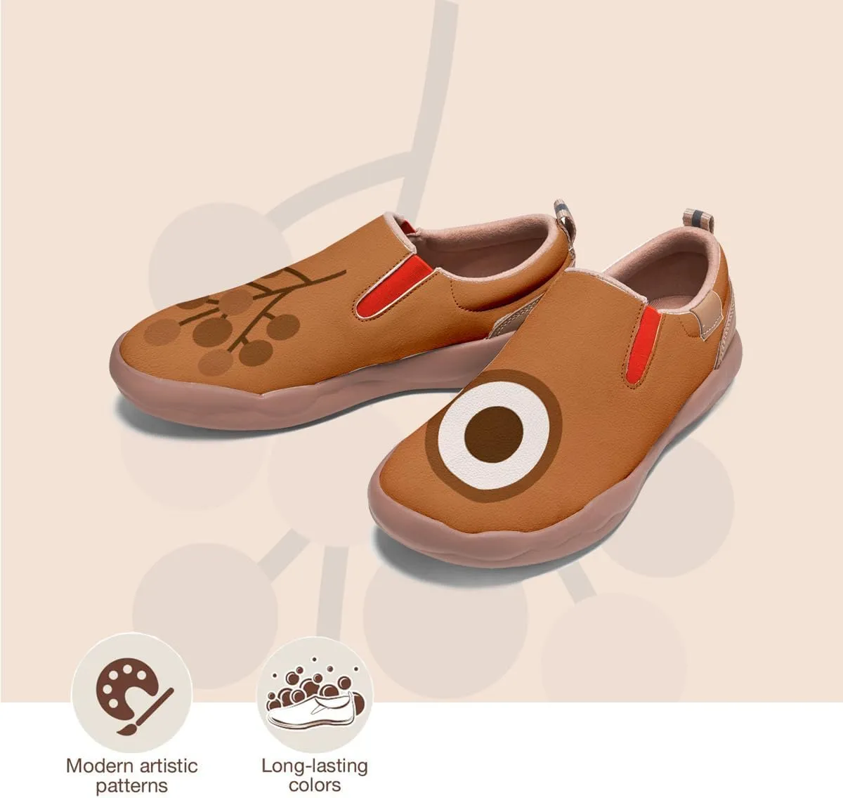 Child's Travel Shoes Boy Girl Slip On Loafers Casual Walking Comfort Abstract Art Painted Sneakers Kids