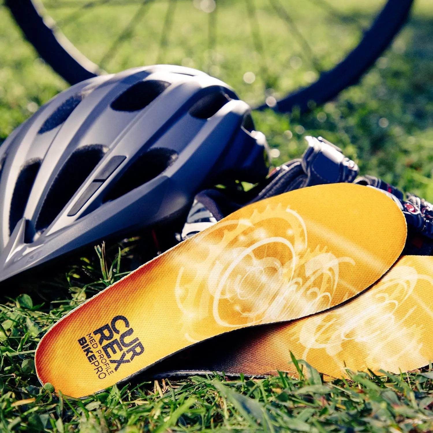 CURREX BikePro Insoles for Cycling, Bicycle & Motorcycle Riding – Arch Support Shoe Inserts w/Metatarsal Pads, Helps Reduce Fatigue   Improve Stability & Fit – for Men & Women – Medium Arch, Large