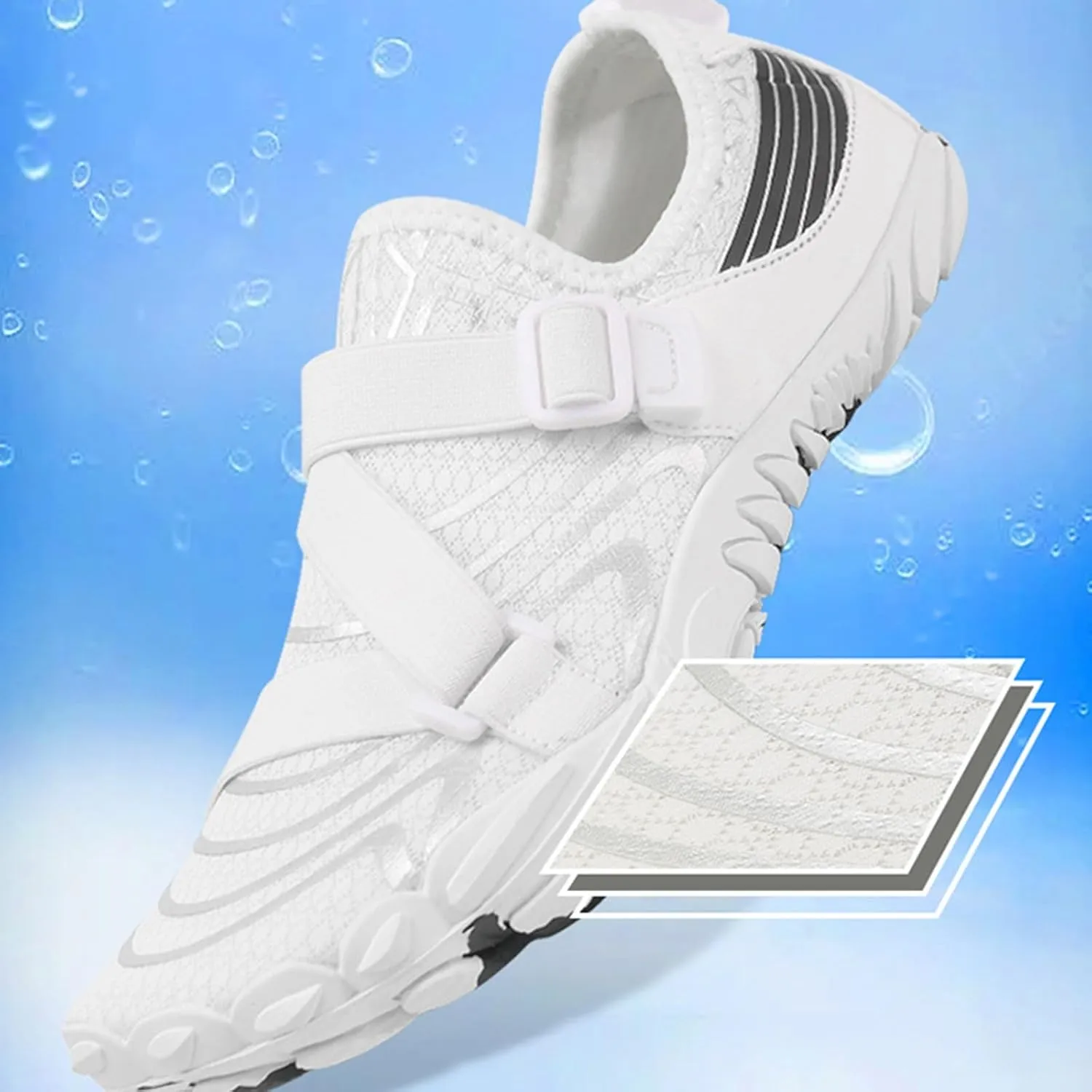 DHAEY Men Women Weightlifting Squat Shoes Breathable Lightweight Soft Sole Professional Deadlift Shoes Indoor Fitness Cross-Trainer Sneaker (Color : White, Size : 11 Women/9.5 Men)