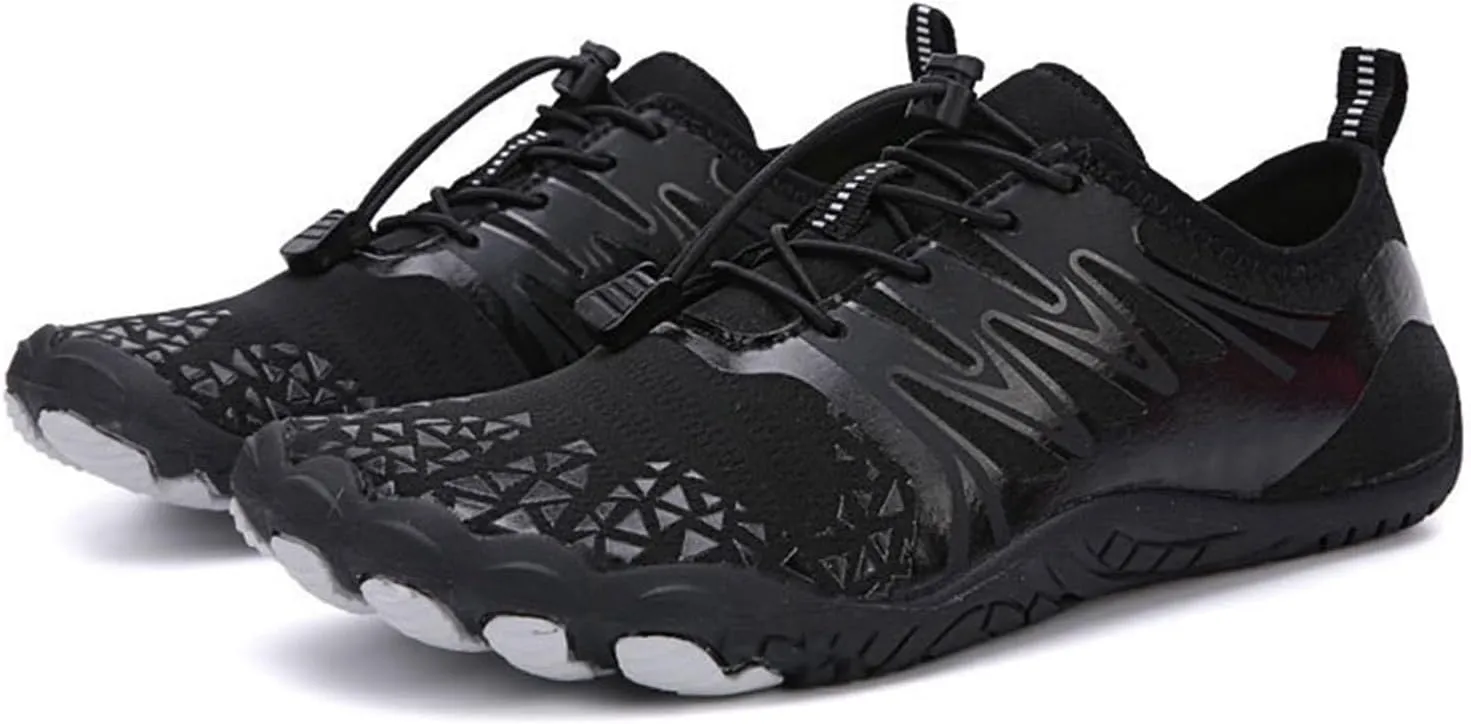 DHAEY Men's Women's Weightlifting Shoes Rubber Wear Resistance Strong Anti-Slip Breathable Comfortable Professional Training Fitness Cross-Trainer Sneaker (Color : Black, Size : 12.5 Women/11 Men)