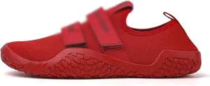 DHAEY Squat Deadlift Shoes for Men Women Soft Bottom Breathable Non Slip Indoor Barefoot Comfortable Fitness Cross-Trainer Sneaker (Color : Red, Size : 8.5 Women/7 Men)