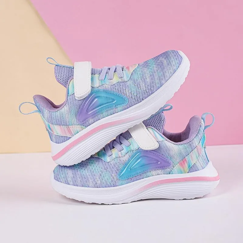DHOVOR Girls Running Shoes Athletic Fashion Sneakers Lightweight Tennis Walking Basketball Shoes for Girls(Little Kid/Big Kid)