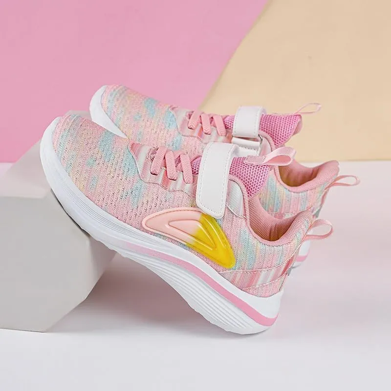 DHOVOR Girls Running Shoes Athletic Fashion Sneakers Lightweight Tennis Walking Basketball Shoes for Girls(Little Kid/Big Kid)