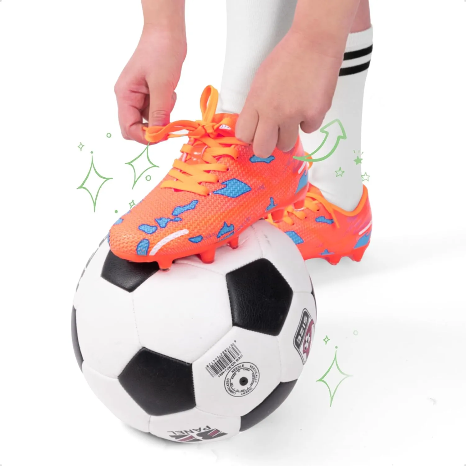 DREAM PAIRS Boys Girls Soccer Cleats Kids Football Shoes for Little/Big Kid