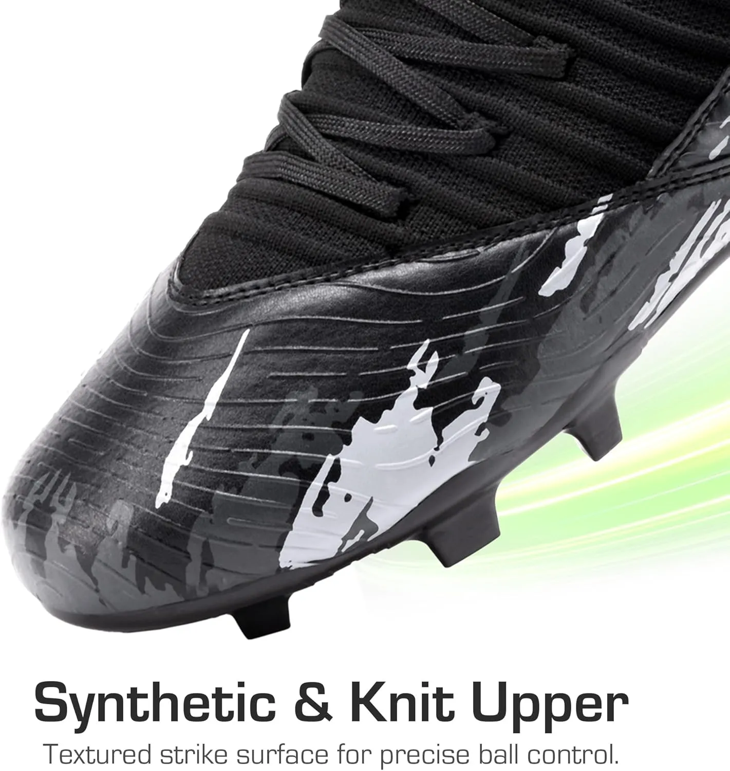DREAM PAIRS Girls Boys Soccer Cleats Youth Firm Groud Outdoor Sports Athletic Mid-top Football Shoes for Little/Big Kid