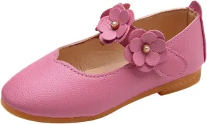 Dress Shoes for Girls,0-12 Years Children Kid Baby Girls Flower Leather Single Shoes Soft Dance Princess Shoes