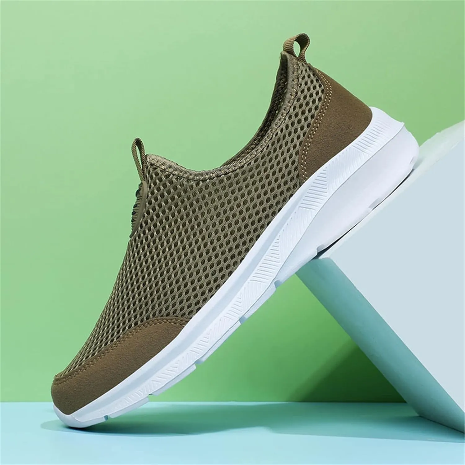 Fashion Summer Men Breathable Mesh Shallow Lace Up Casual Shoes Sneaker Odor Eliminator for Men's Sneaker