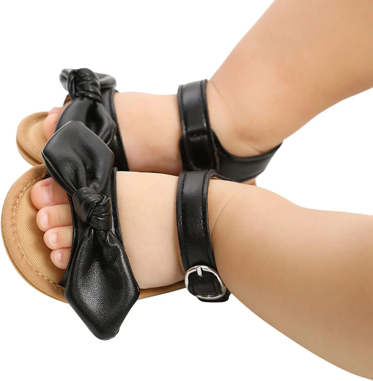 Girl Sandals Size 13 Bowknot Prewalker Walkers 0-18M First Kids Sandals Barefoot Non-Slip Bots Flip Flops