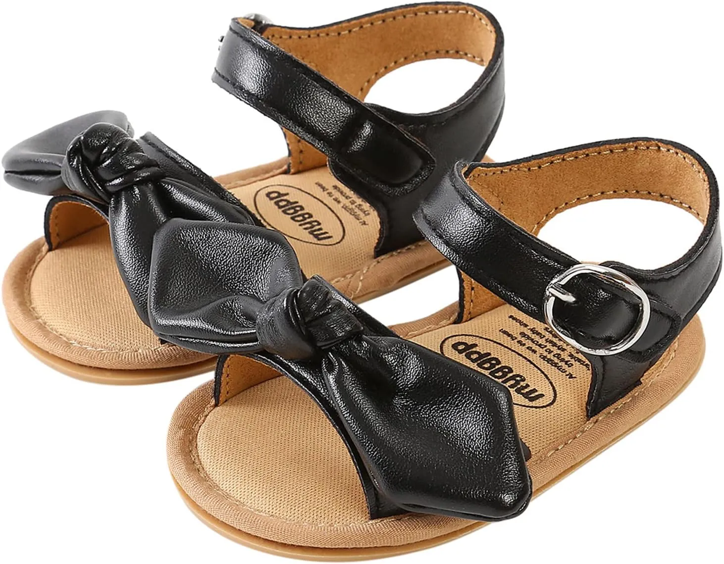 Girl Sandals Size 13 Bowknot Prewalker Walkers 0-18M First Kids Sandals Barefoot Non-Slip Bots Flip Flops
