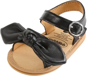 Girl Sandals Size 13 Bowknot Prewalker Walkers 0-18M First Kids Sandals Barefoot Non-Slip Bots Flip Flops