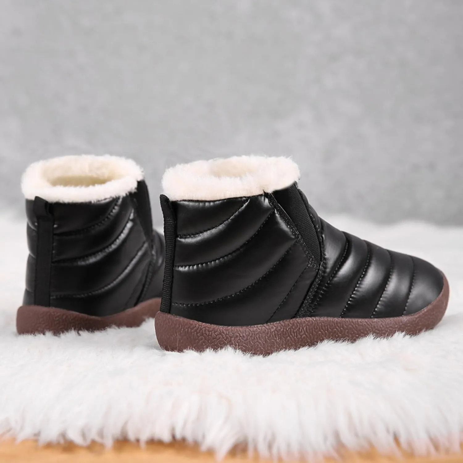 Girls' Boys' Snow Boots Winter Boots Cozy Fleece Snow Boots Warm Shoes Outdoor Short Booties Winter Snow Boot