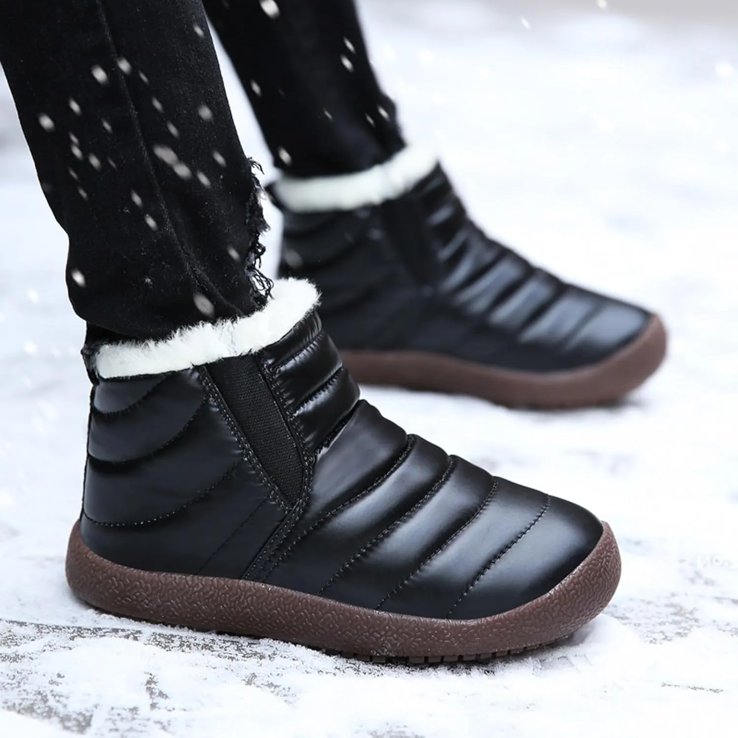 Girls' Boys' Snow Boots Winter Boots Cozy Fleece Snow Boots Warm Shoes Outdoor Short Booties Winter Snow Boot