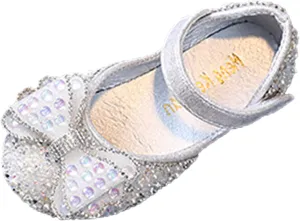 Girls Dress Shoes,Dance Shoes for Girls Childrens Shoes Pearl Princess Shoes Baby Girls Shoes for Party Wedding
