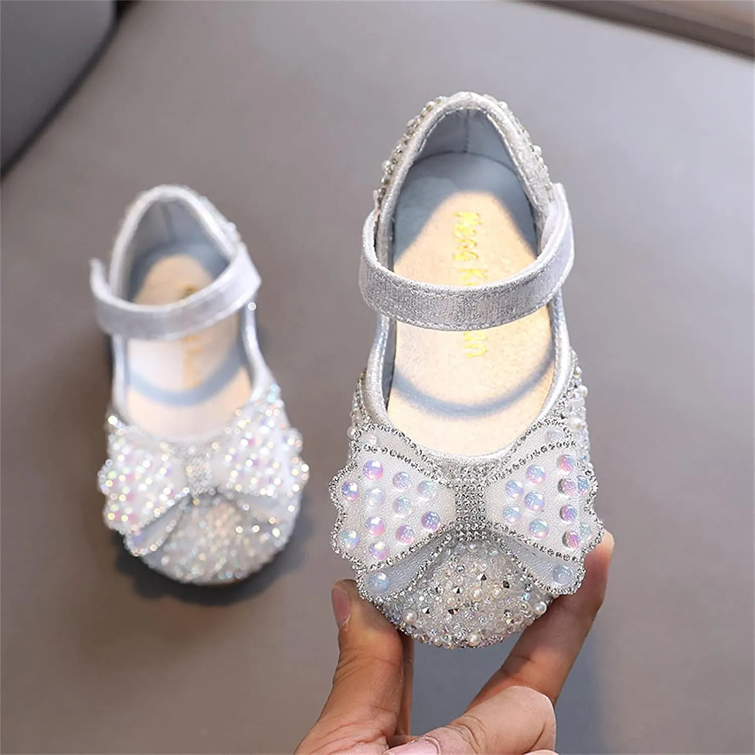 Girls Dress Shoes,Dance Shoes for Girls Childrens Shoes Pearl Princess Shoes Baby Girls Shoes for Party Wedding