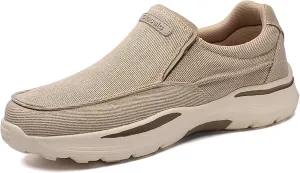 GOSPT Men's Slip on Canvas Shoes Comfortable Casual Loafers Driving Moccasins